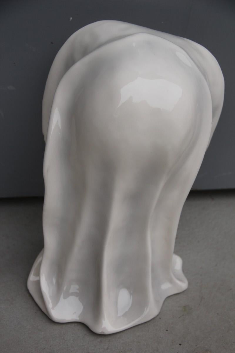 Bust-Skulptur Le Bertetti Torino Mid-Century Modern Italienisches Design Melancholy (Keramik) im Angebot