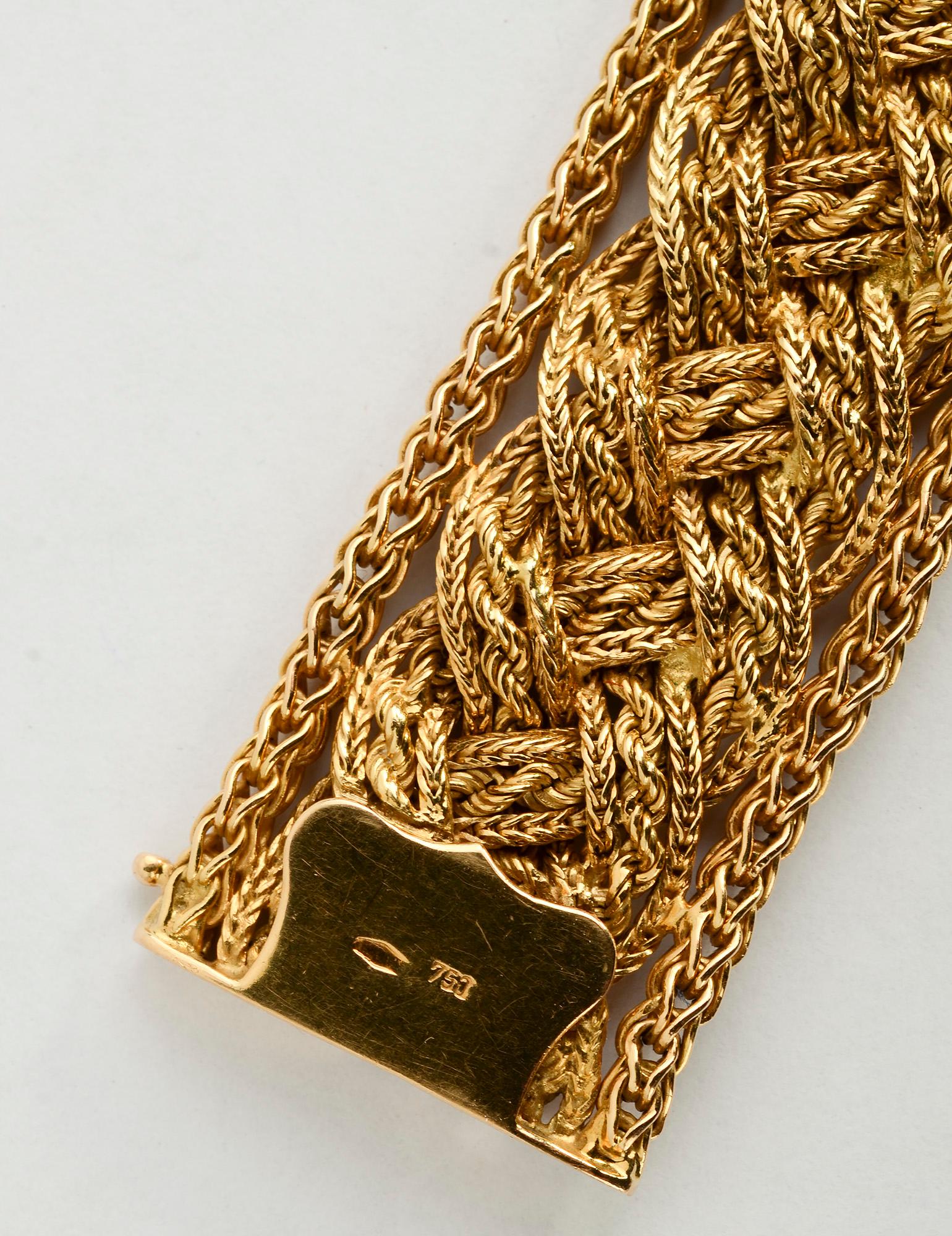 Bulgari Gold Mesh Bracelet 1