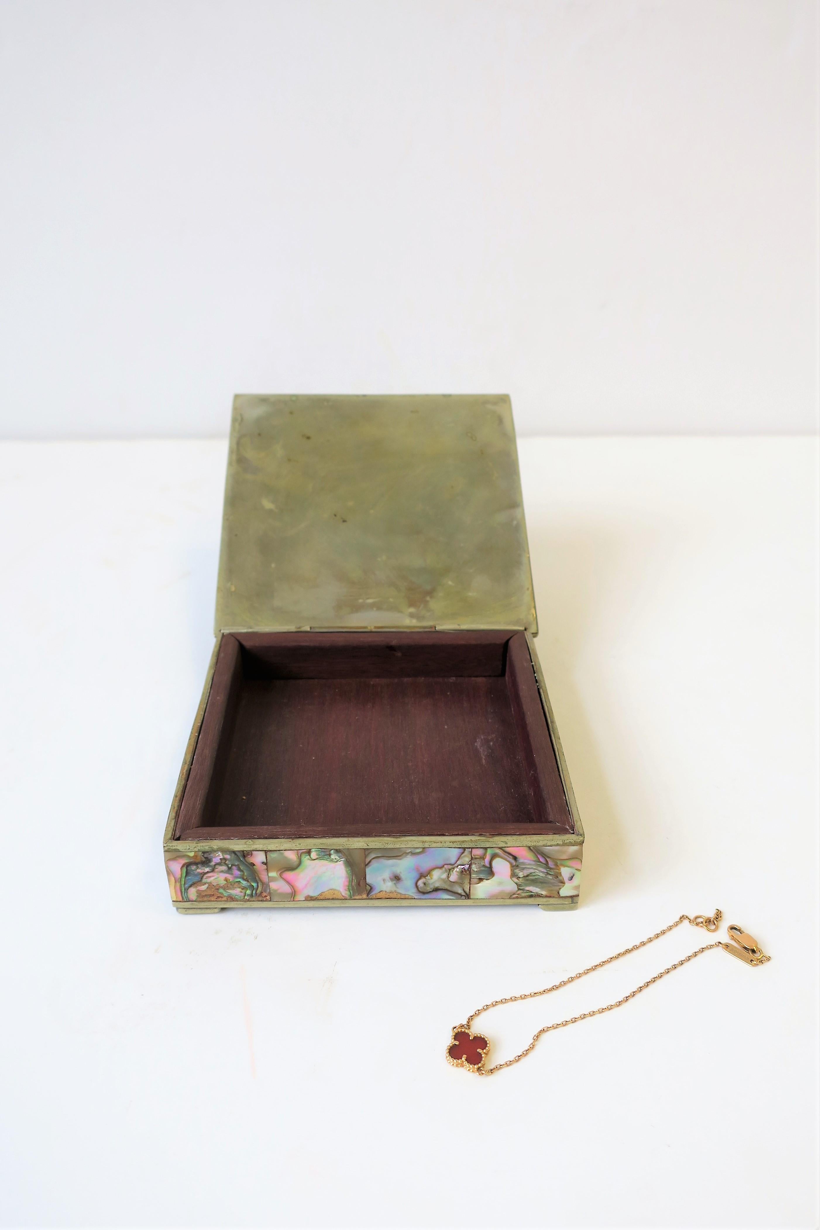 20th Century Abalone Sea Shell Box
