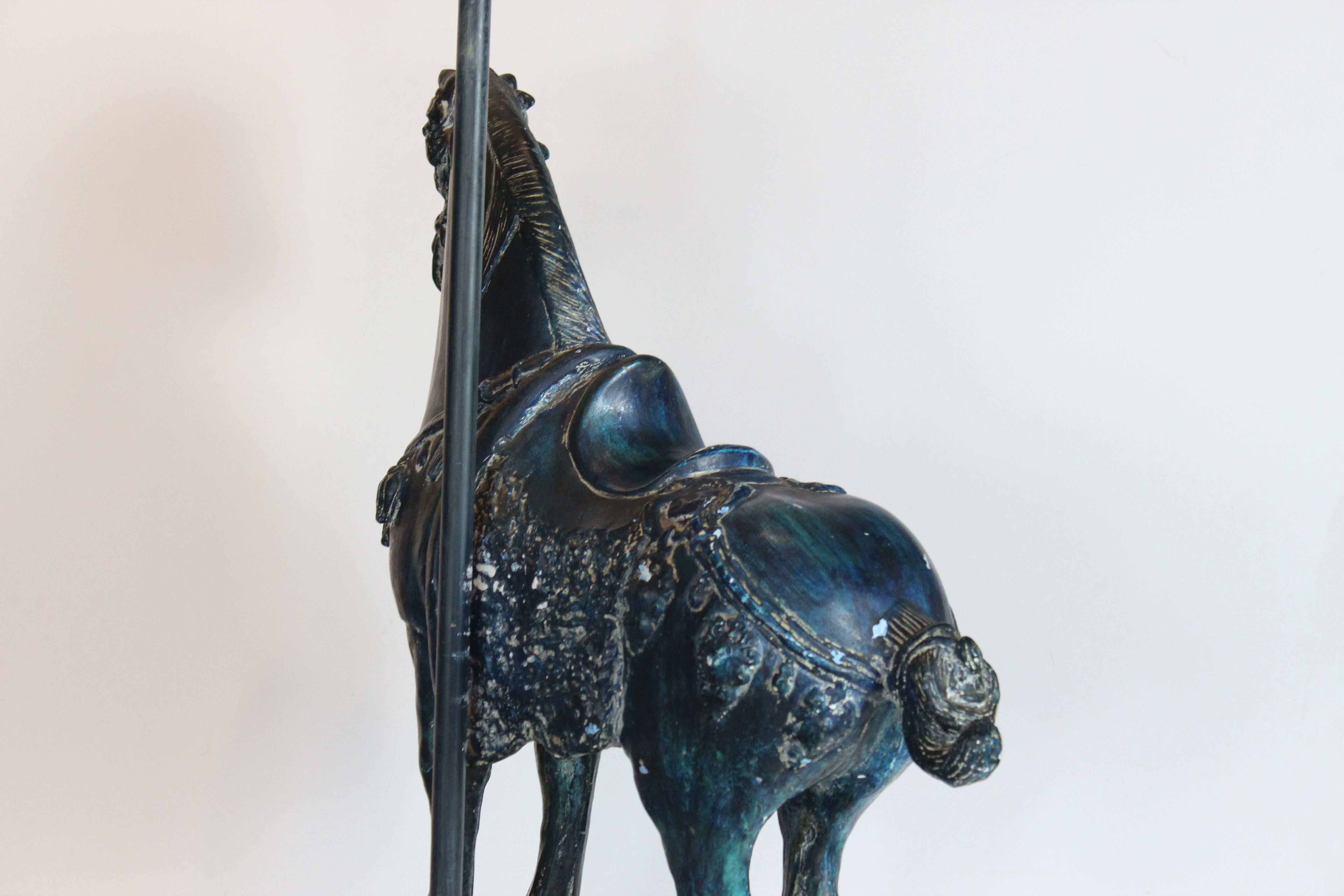 Blue Horse Lamp 1