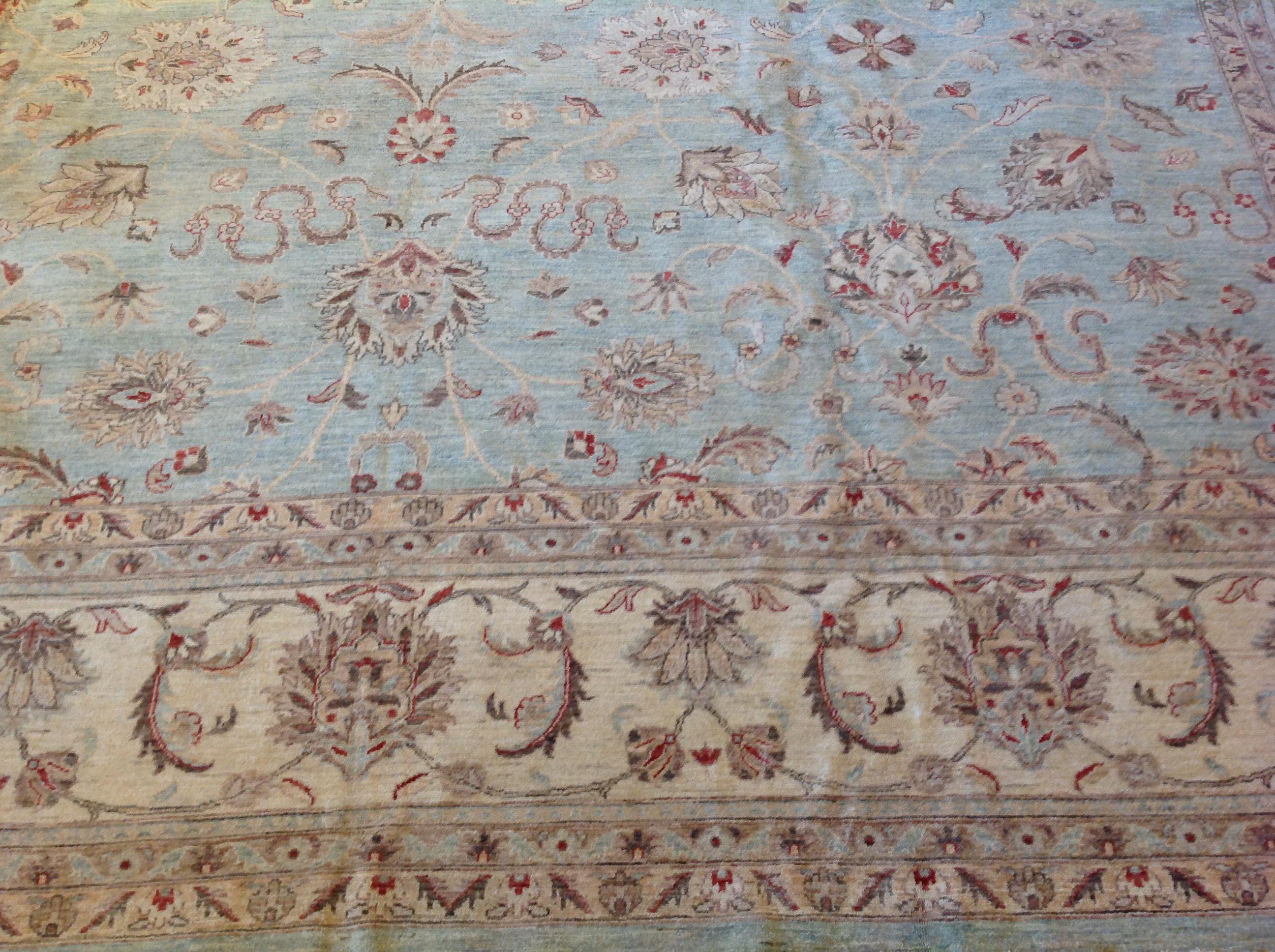 Traditional Pakistani Wool Area Rug For Sale 2