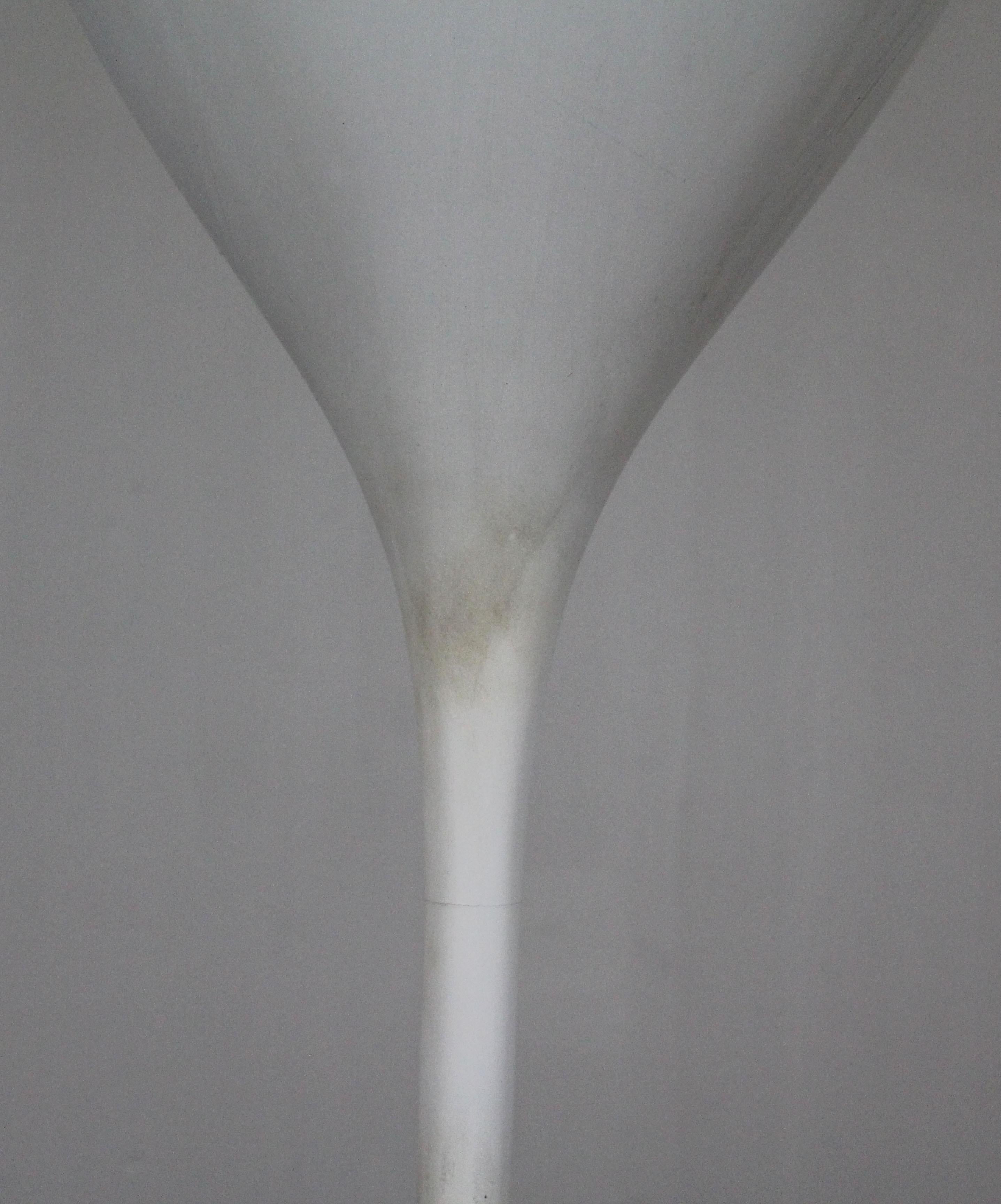 Mid-Century Modern Max Bill B.A.G. Turgi White Tulip Torchiere Floor Lamp In Good Condition In Wilmington, DE
