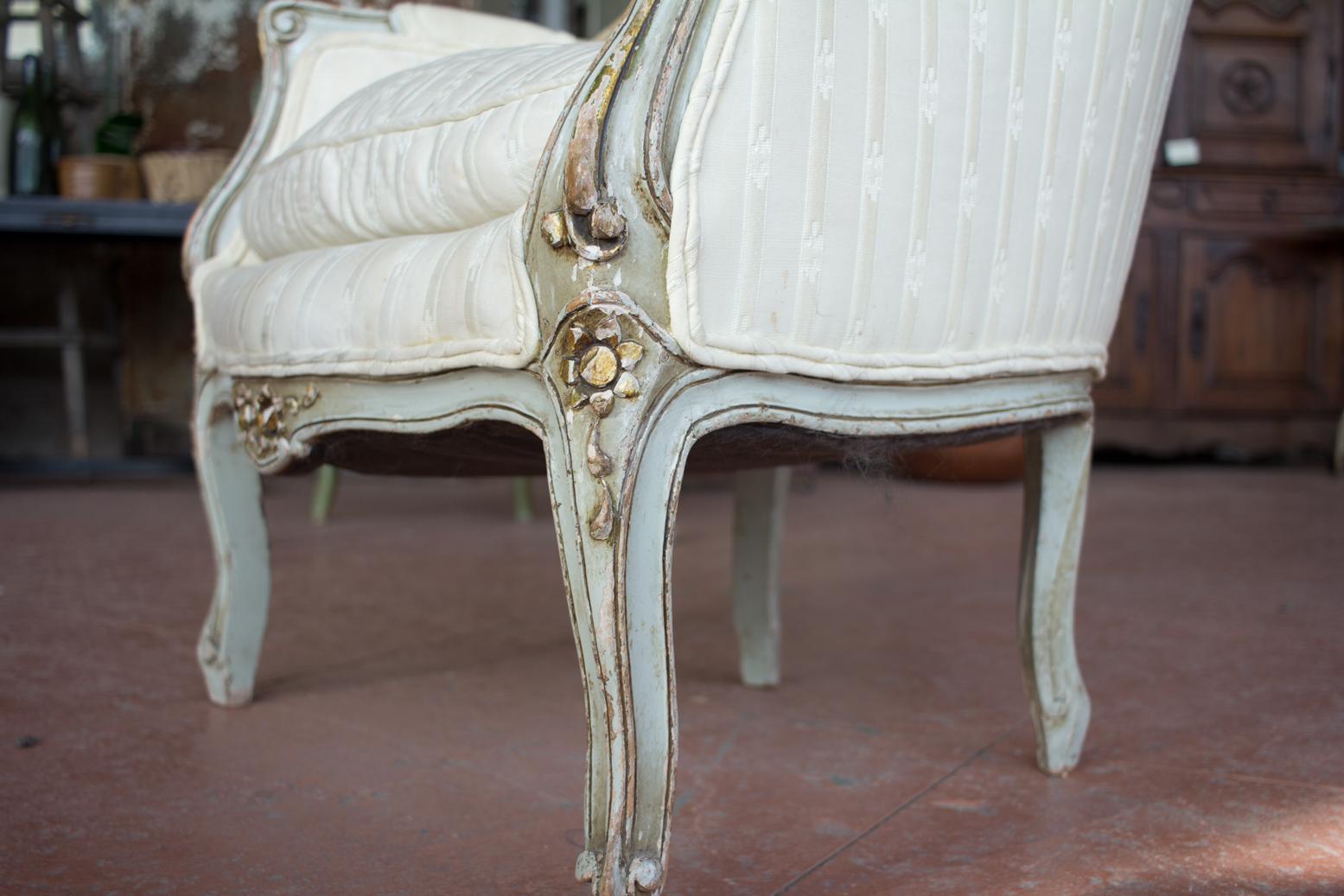 Antique Louis XV Style Bergère Chair 1