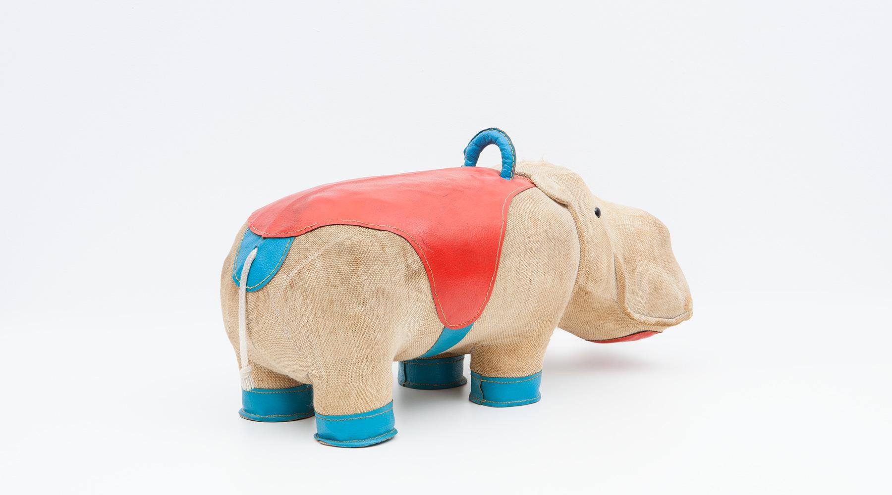 1970s High-Quality Children Toy 'Hippo' by German Renate Müller 'c' 1