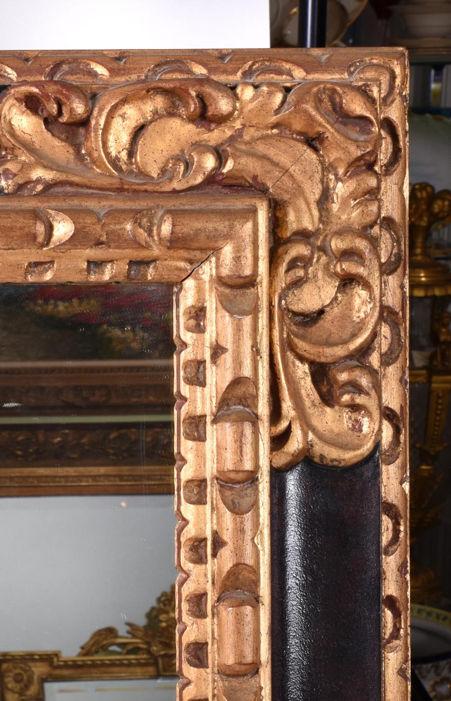 Mid-20th Century Giltwood Framed Hanging Wall Mirror 3