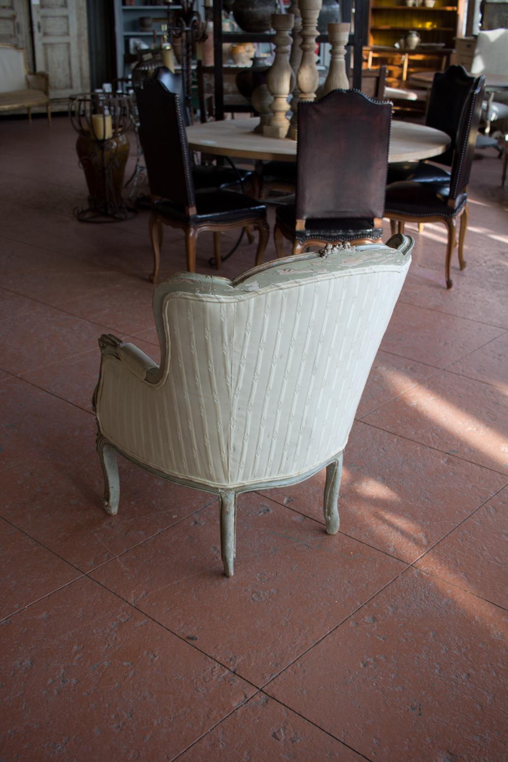 Antique Louis XV Style Bergère Chair 3