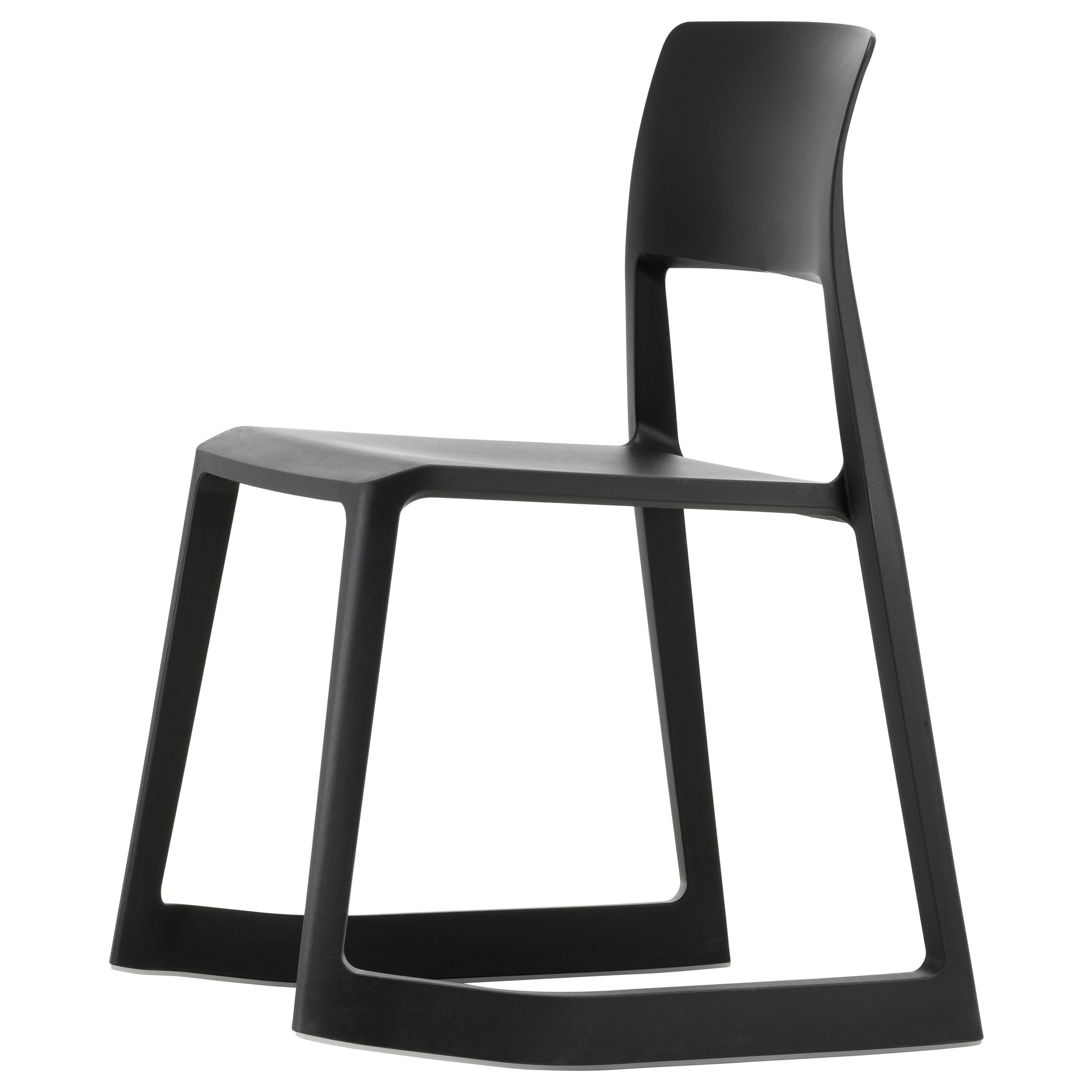 Vitra Tip Ton Chair in Basic Dark by Edward Barber & Jay Osgerby For Sale