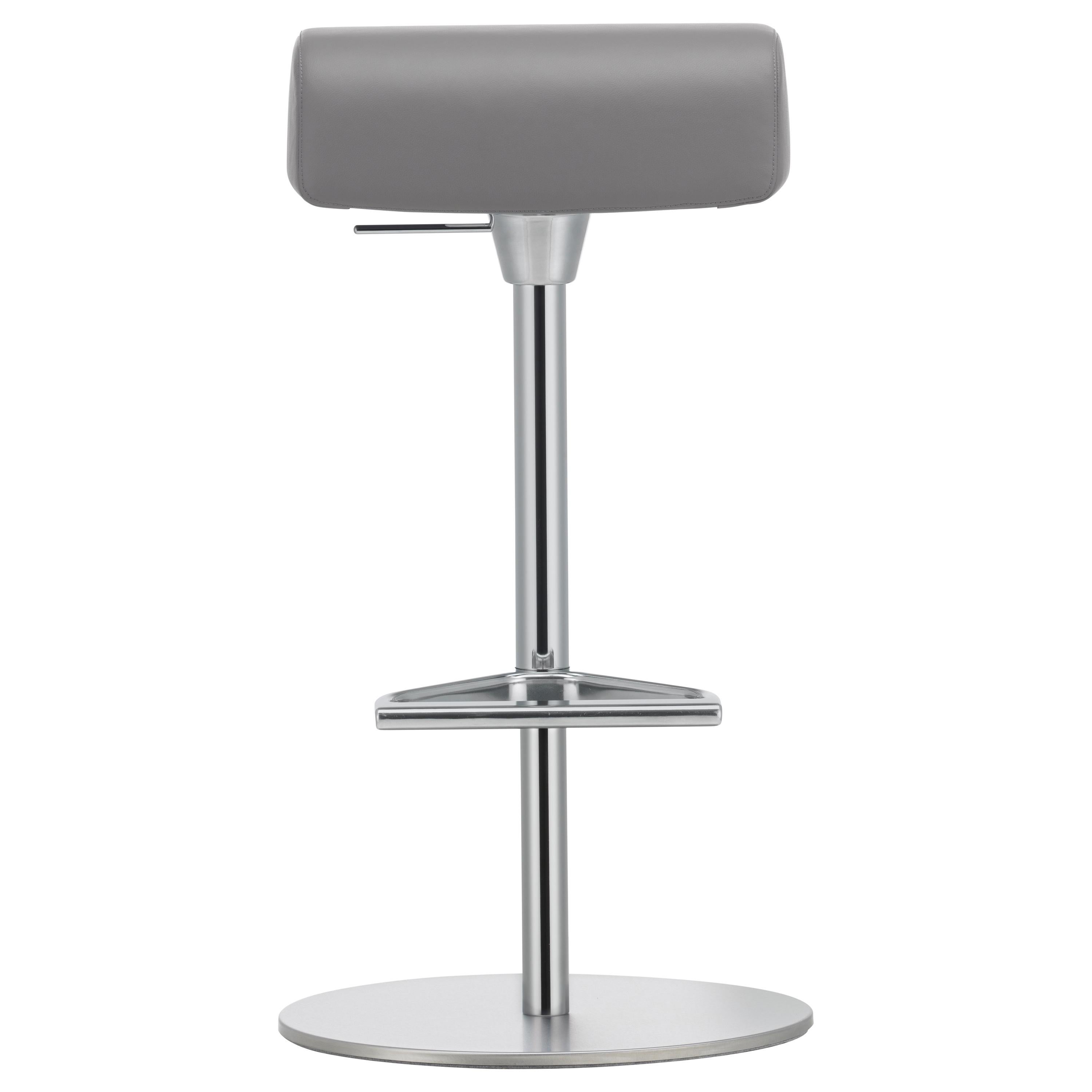 Vitra Zeb Stool Gym in Asphalt Leather by Edward Barber 
Jay Osgerby For Sale
