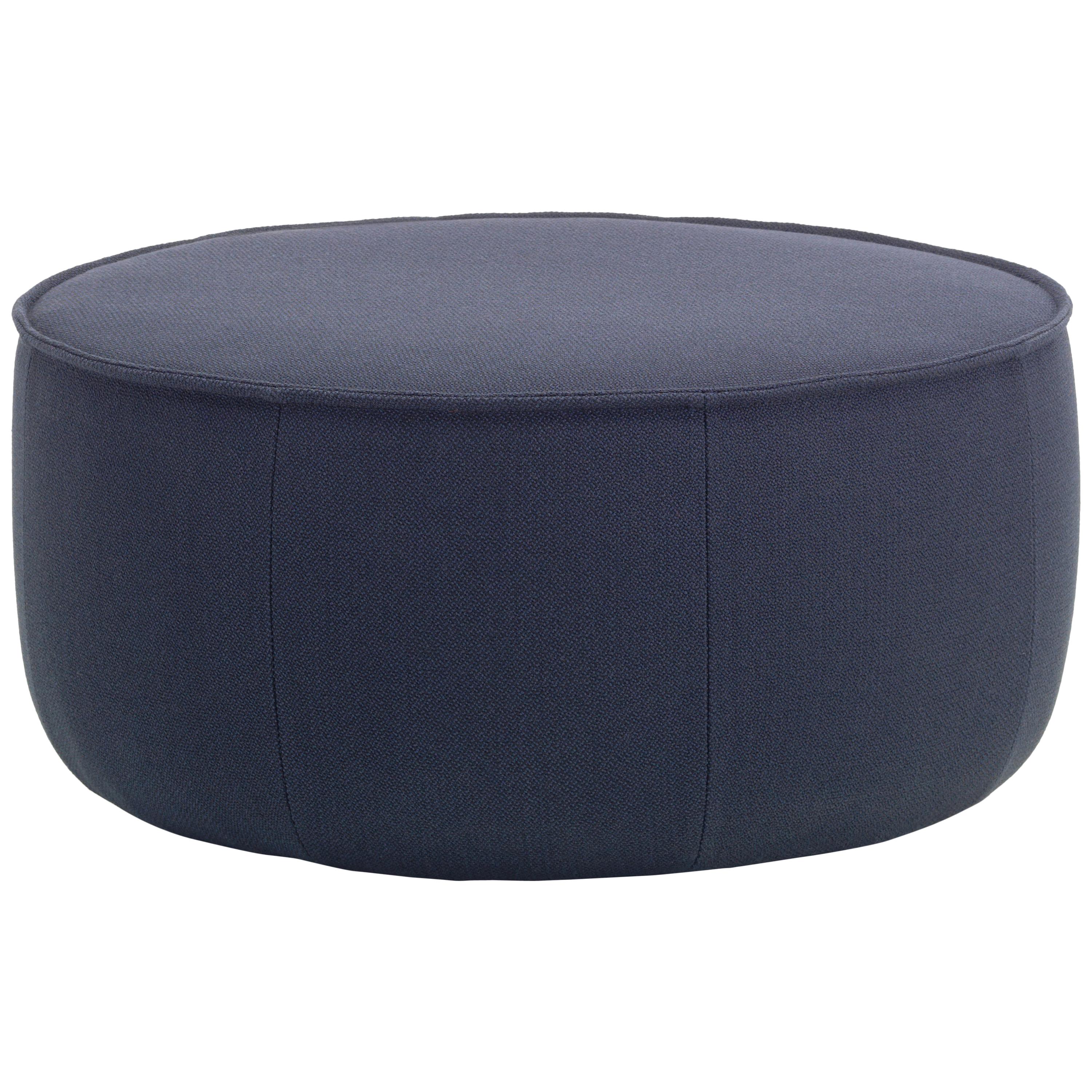 Vitra Mariposa Large Ottoman in Blue & Grey Dumet by Edward Barber & Jay Osgerby For Sale