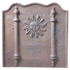 17th/18th Century French Louis XIV 
The Sun
 Fireback