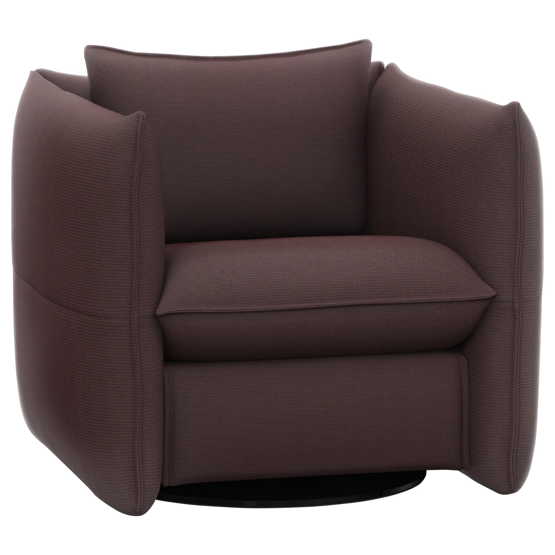 Vitra Mariposa Club Armchair in Bitter Chocolate by Edward Barber & Jay Osgerby  For Sale
