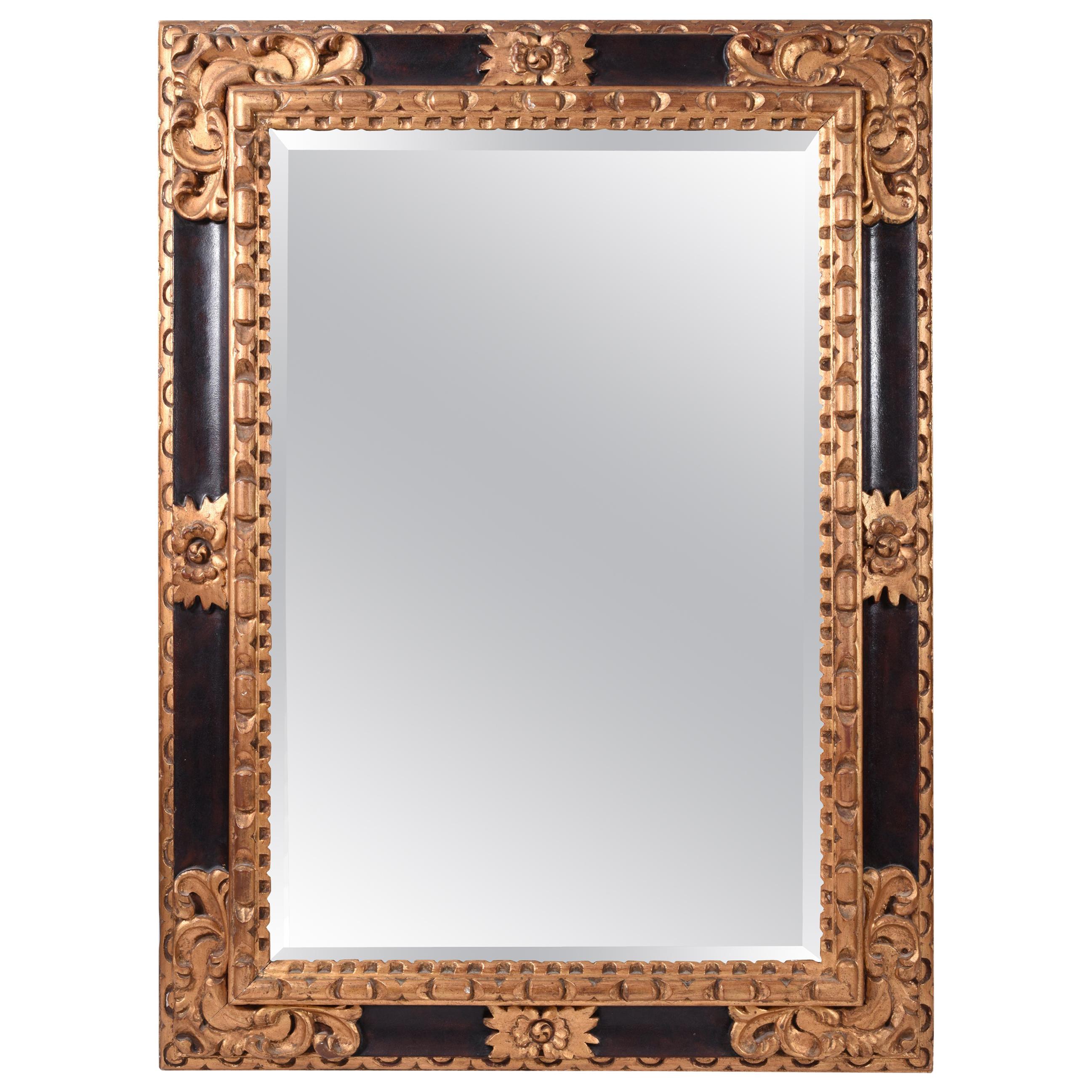 Mid-20th Century Giltwood Framed Hanging Wall Mirror
