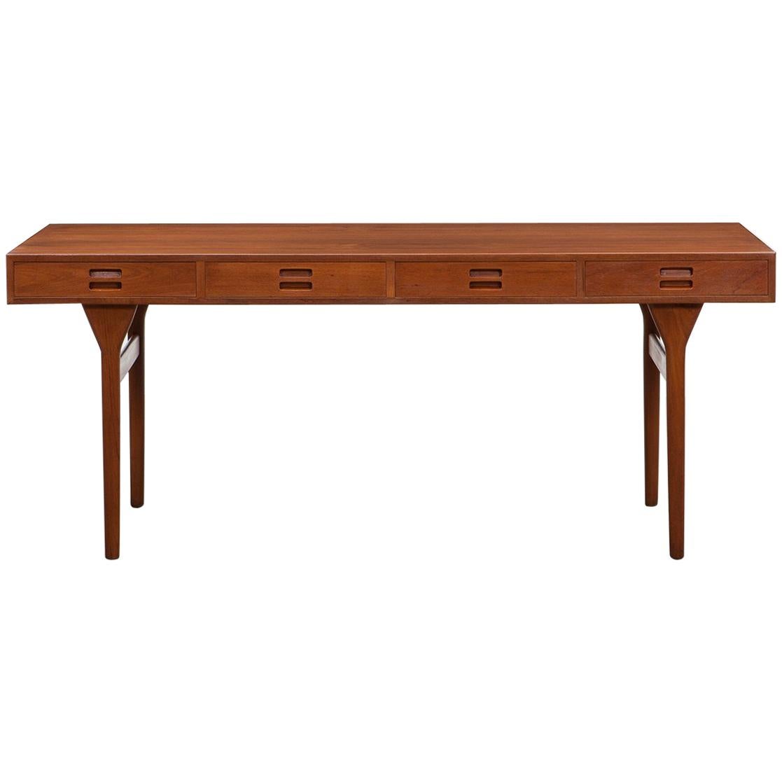 1960s Brown Teak Desk by Nanna Ditzel 'f'