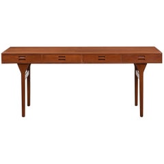 1960s Brown Teak Desk by Nanna Ditzel 'f'