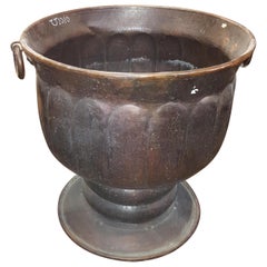 Footed, Bronze-Alloy Urn