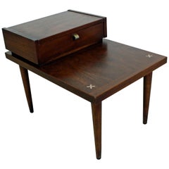 Mid-Century Modern Merton Gershun American of Martinsville Walnut End Table