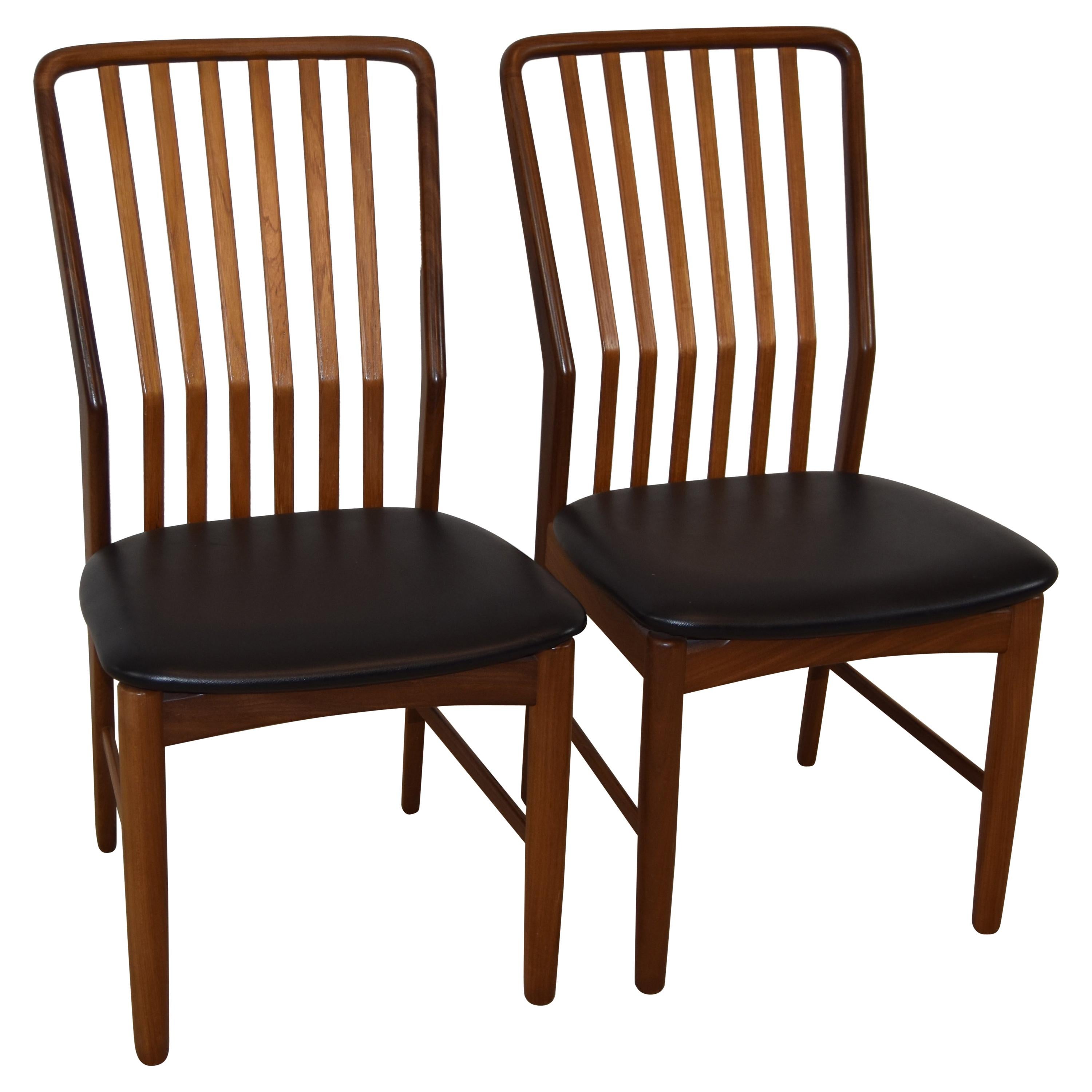 Pair of Mid-Century Modern Danish Teak Moreddi Chairs