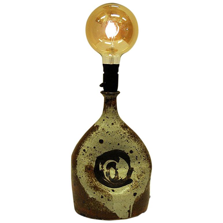 Special Shaped vintage Scandinavian ceramic table lamp 1960/70`s