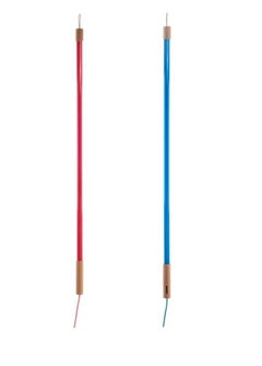 Seletti Neon Fluorescent Lamps in Blue and Red