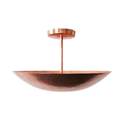 Pendant Light in Hammered Copper, Small, Olla, Cobre Collection