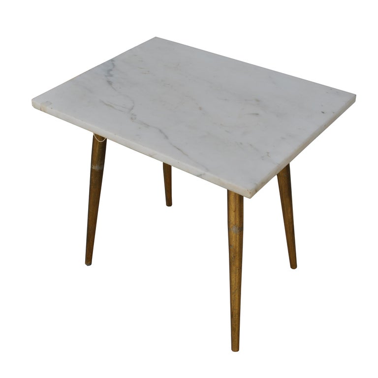 Pair of Midcentury Marble Italian Side Tables at 1stDibs
