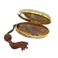 BULGARI Minaudière de soirée dorée