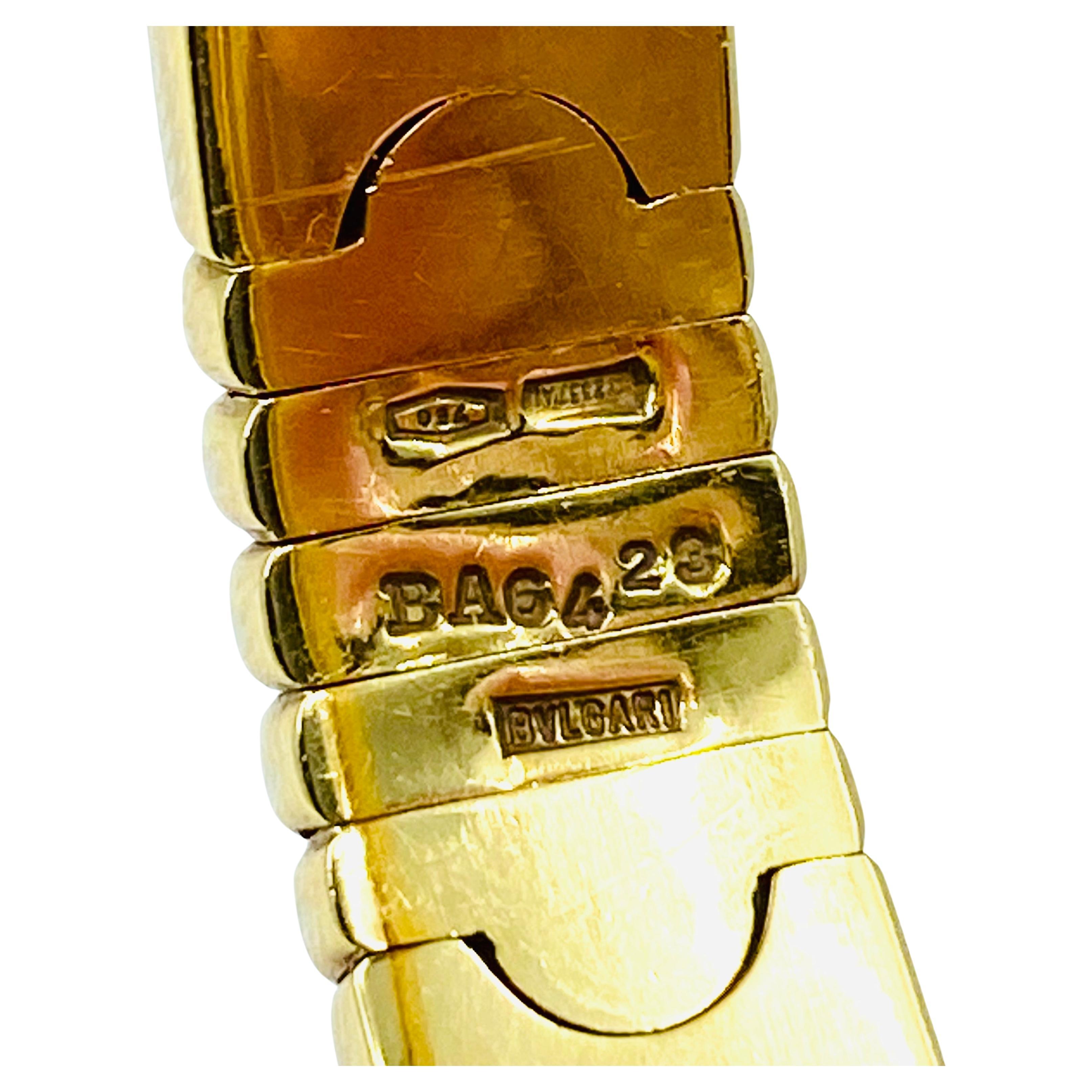 Bulgari Gold Parentesi Bangle Bracelet 2