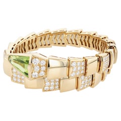 Bulgari Bracciale Serpenti in oro, peridoto e diamanti