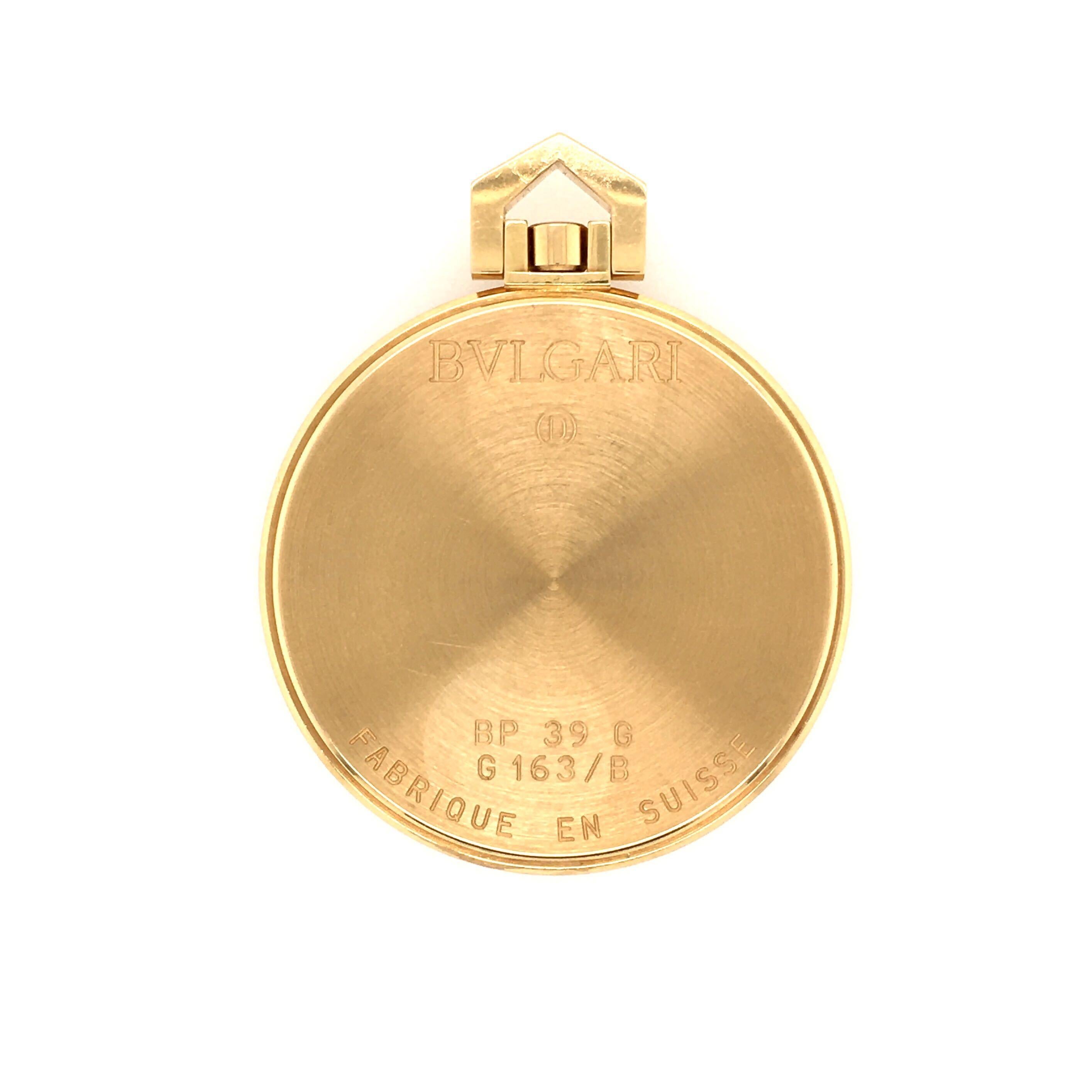  Montre de poche en or Bulgari Unisexe 