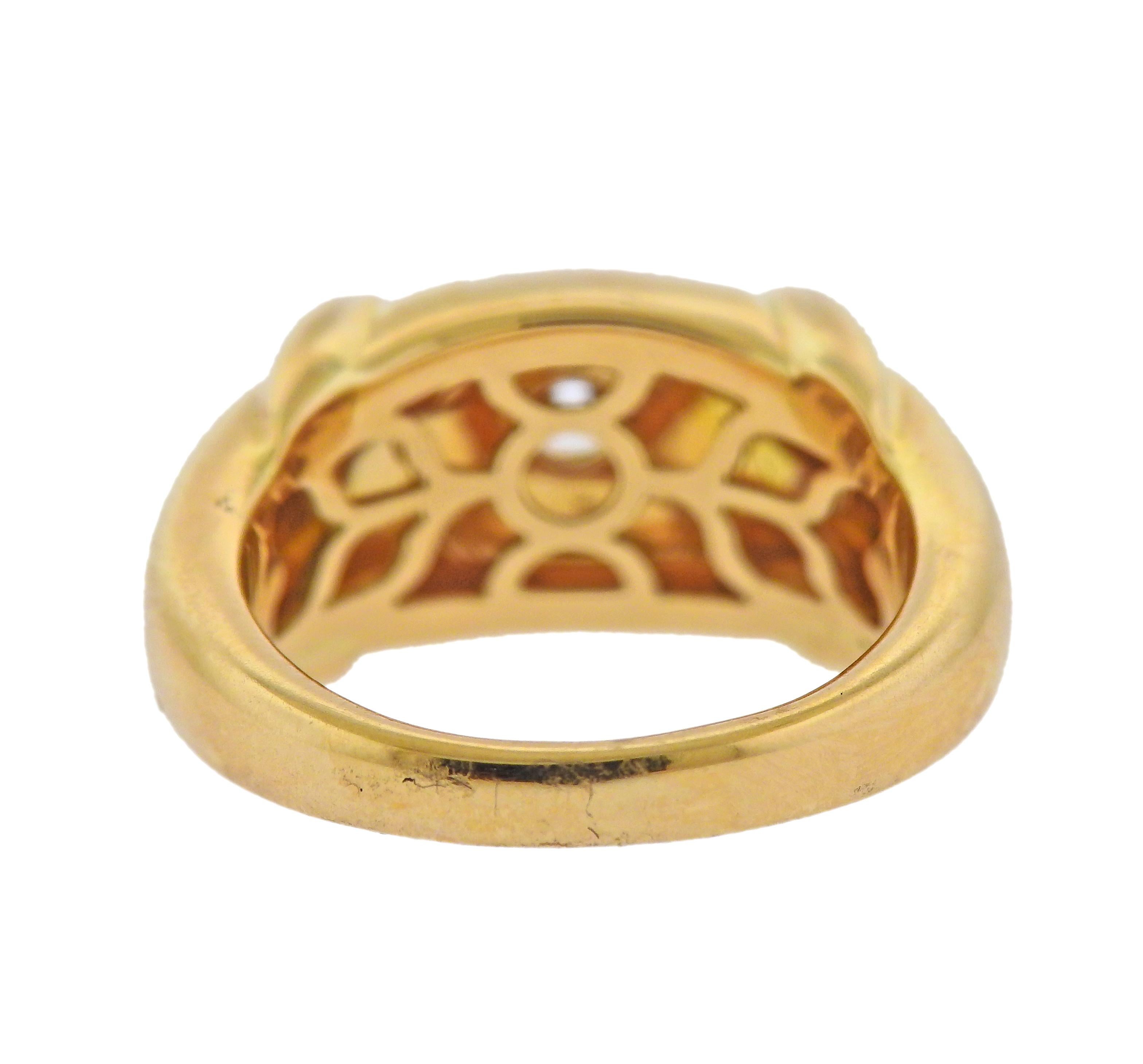 Bulgari Gold Ring In Excellent Condition For Sale In New York, NY