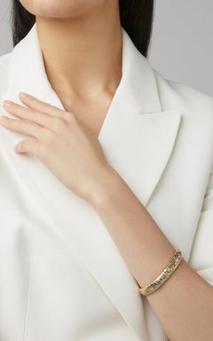 Bulgari Parenthesis-Halskette aus Gold und Stahl