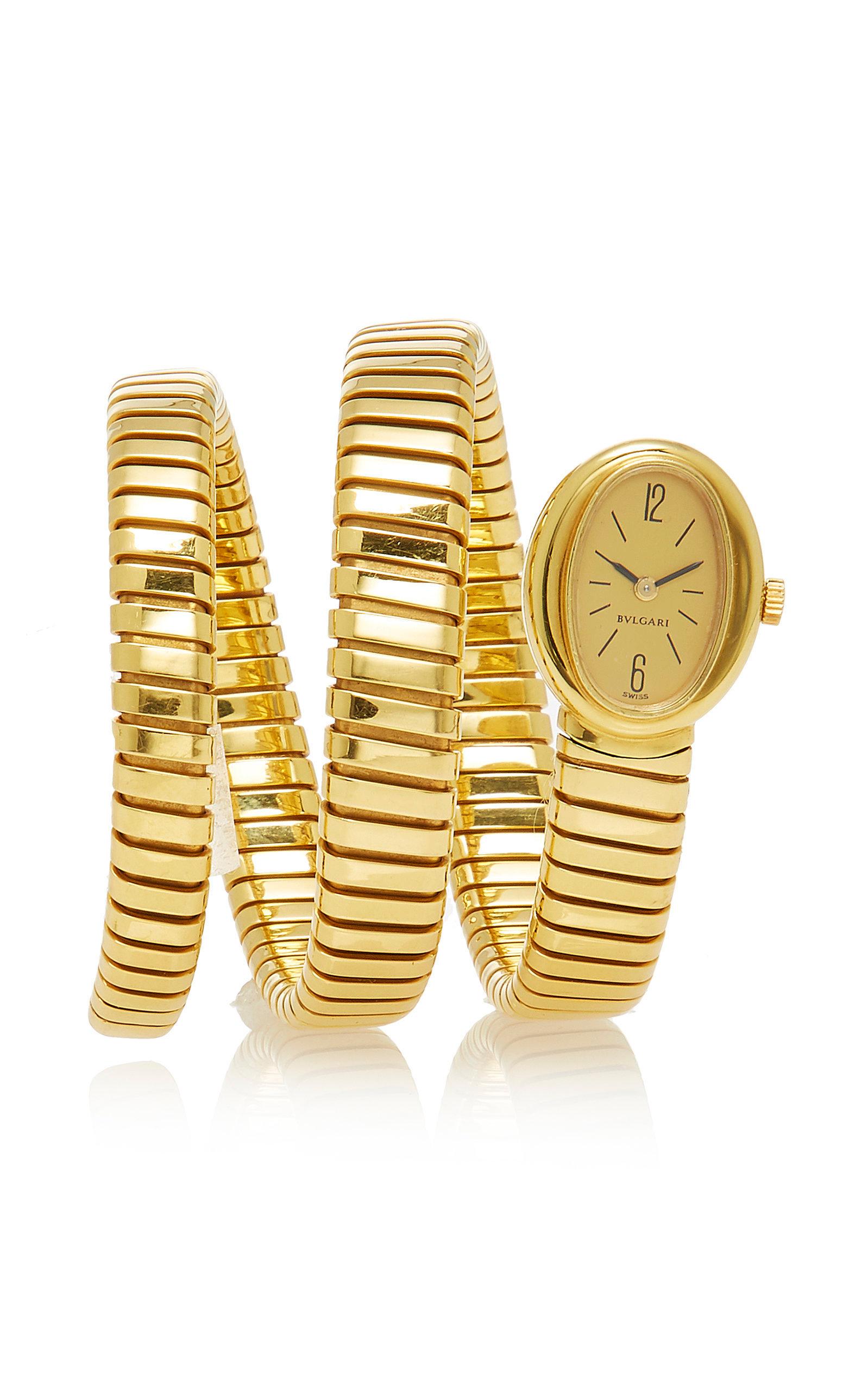 Bulgari Gold Tubogas Ladies Watch In Excellent Condition In New York, NY