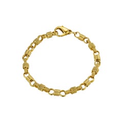 Bulgari Gold Vintage Nautical Link Bracelet