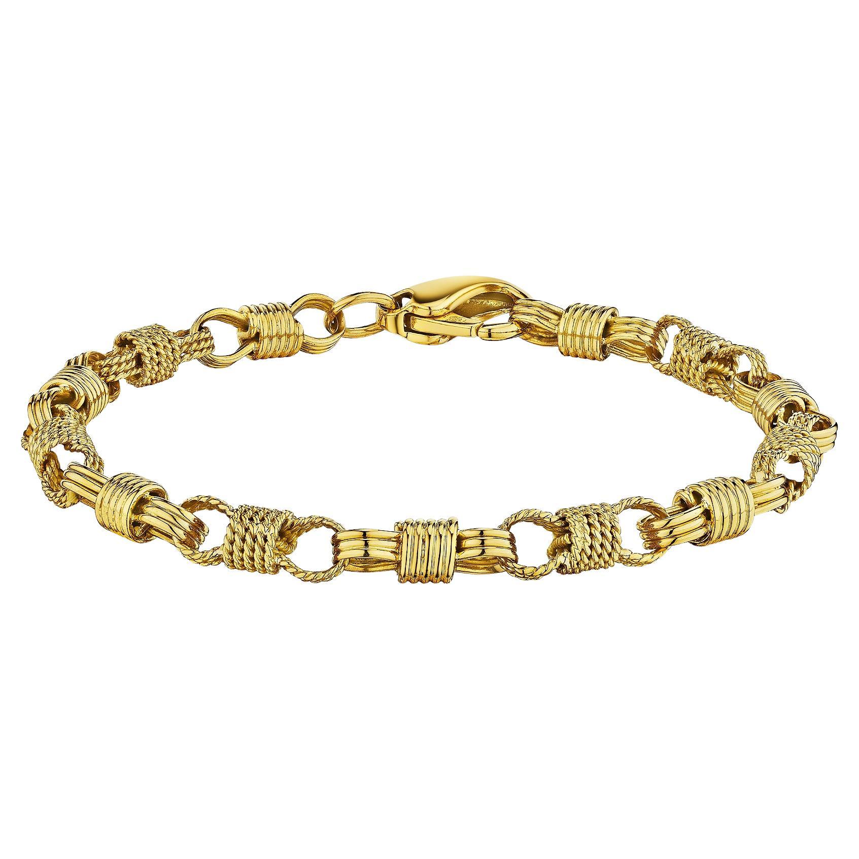 Bulgari Gold Vintage Nautical Link Bracelet