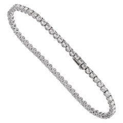 Bulgari Griffe 6.34 Carat Diamond Tennis White Gold Bracelet