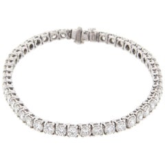 Bulgari Griffe Bracelet Tennis Platine 9.00 Carat avec boîte