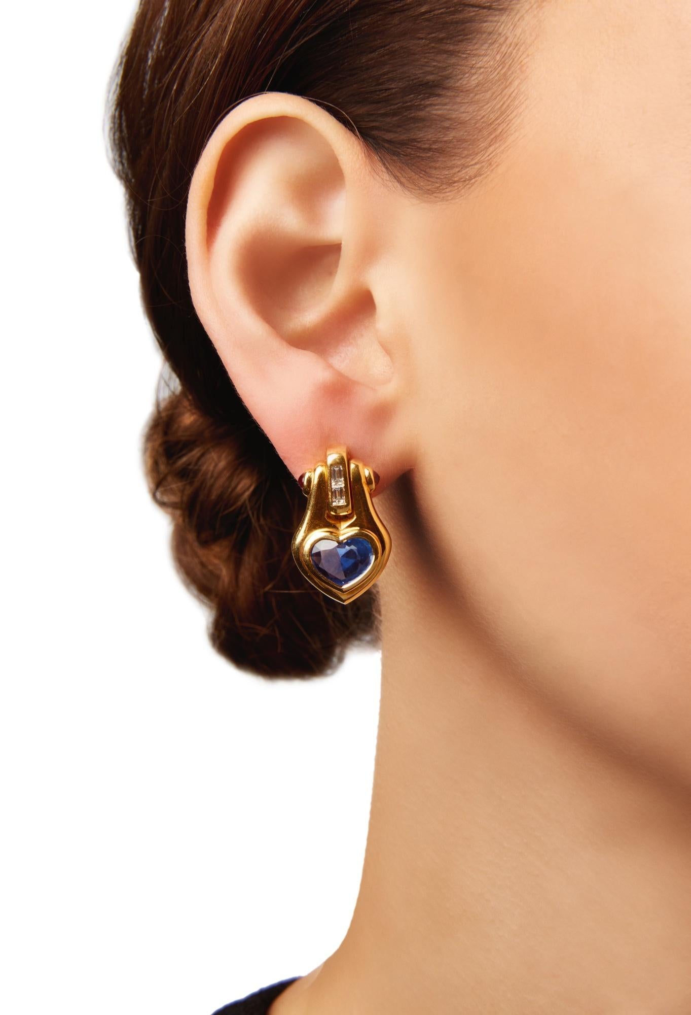 bulgari sapphire earrings