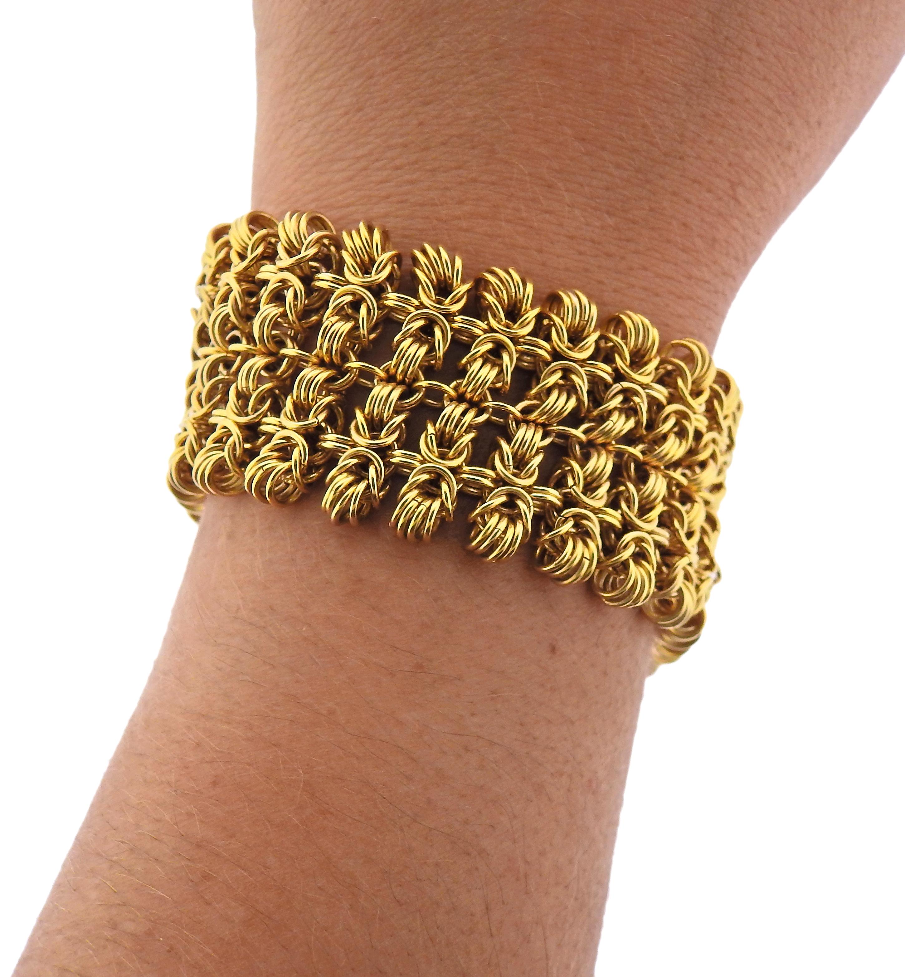 Herkules Knoten-Armband aus Gold im Angebot 1
