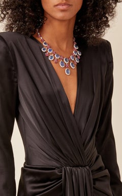 Bulgari Collana Importante Zaffiro Diamante Rubino