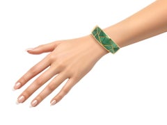 Bulgari Inlay Malachite Cuff