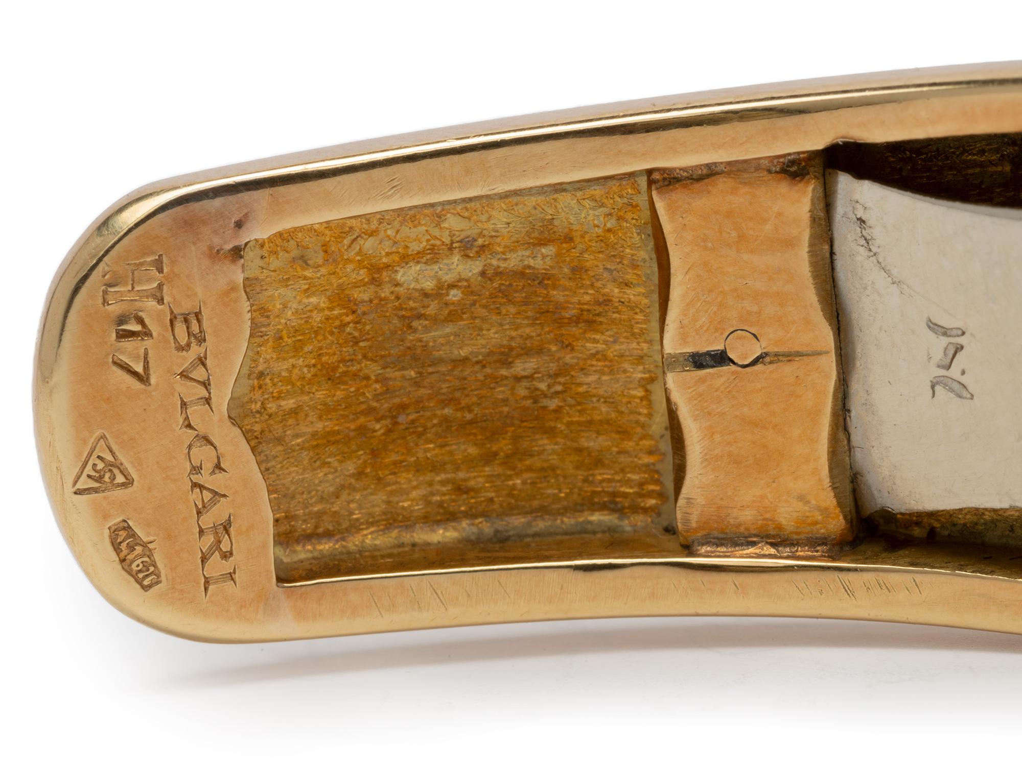 Bulgari Inlay Malachite Cuff For Sale 2