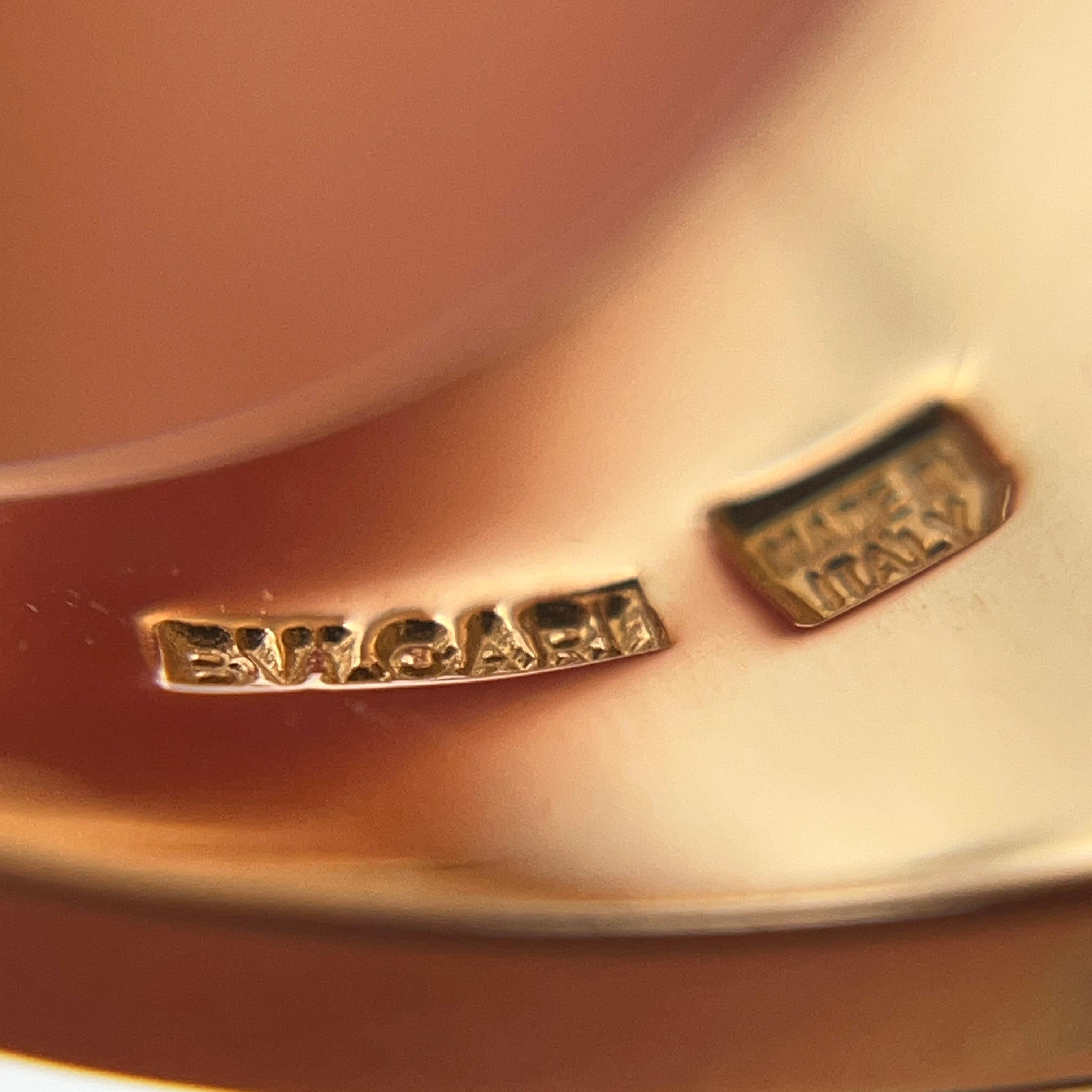 Bulgari Intarsio Perlmutt Ring (Rundschliff)