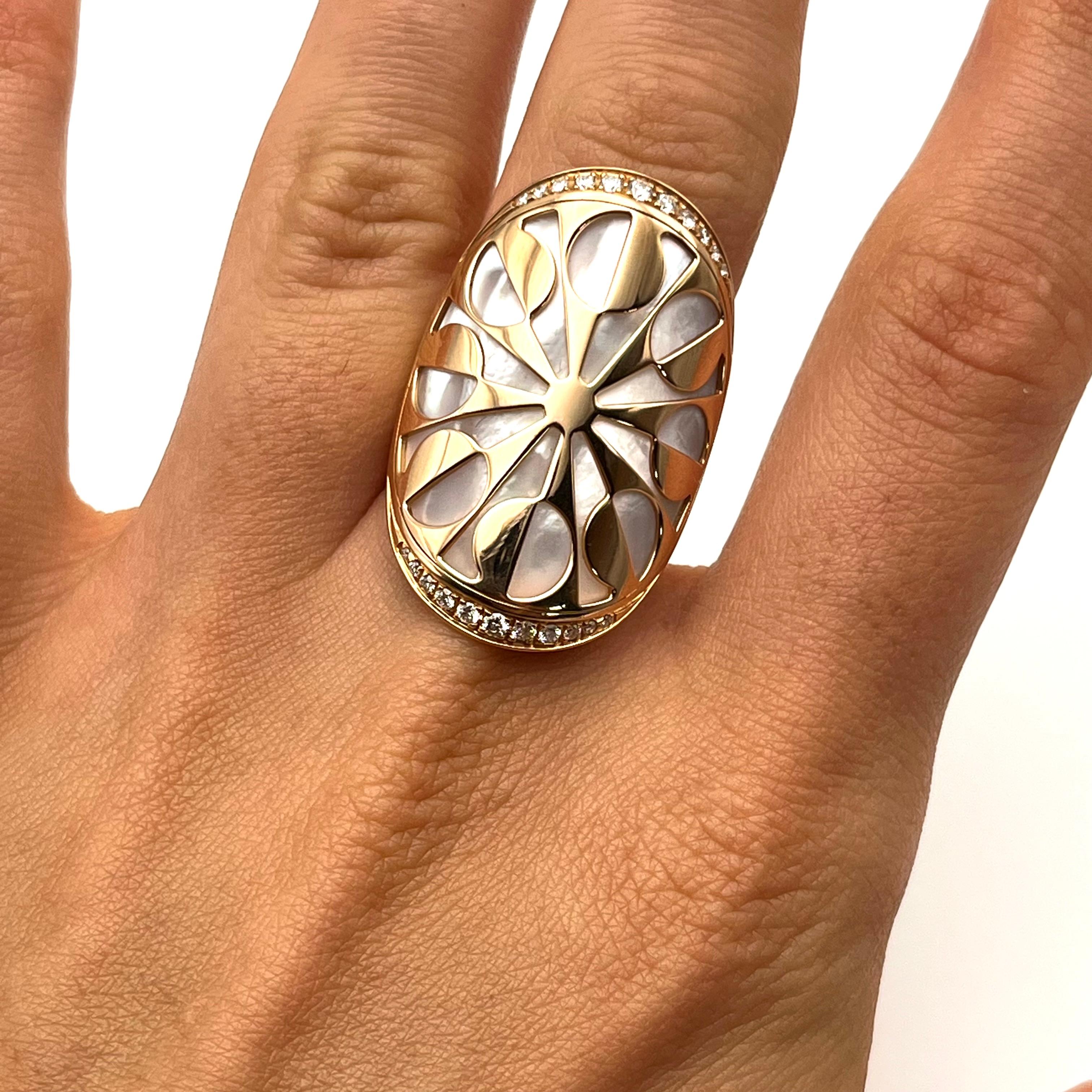 Bulgari Intarsio Perlmutt Ring 2