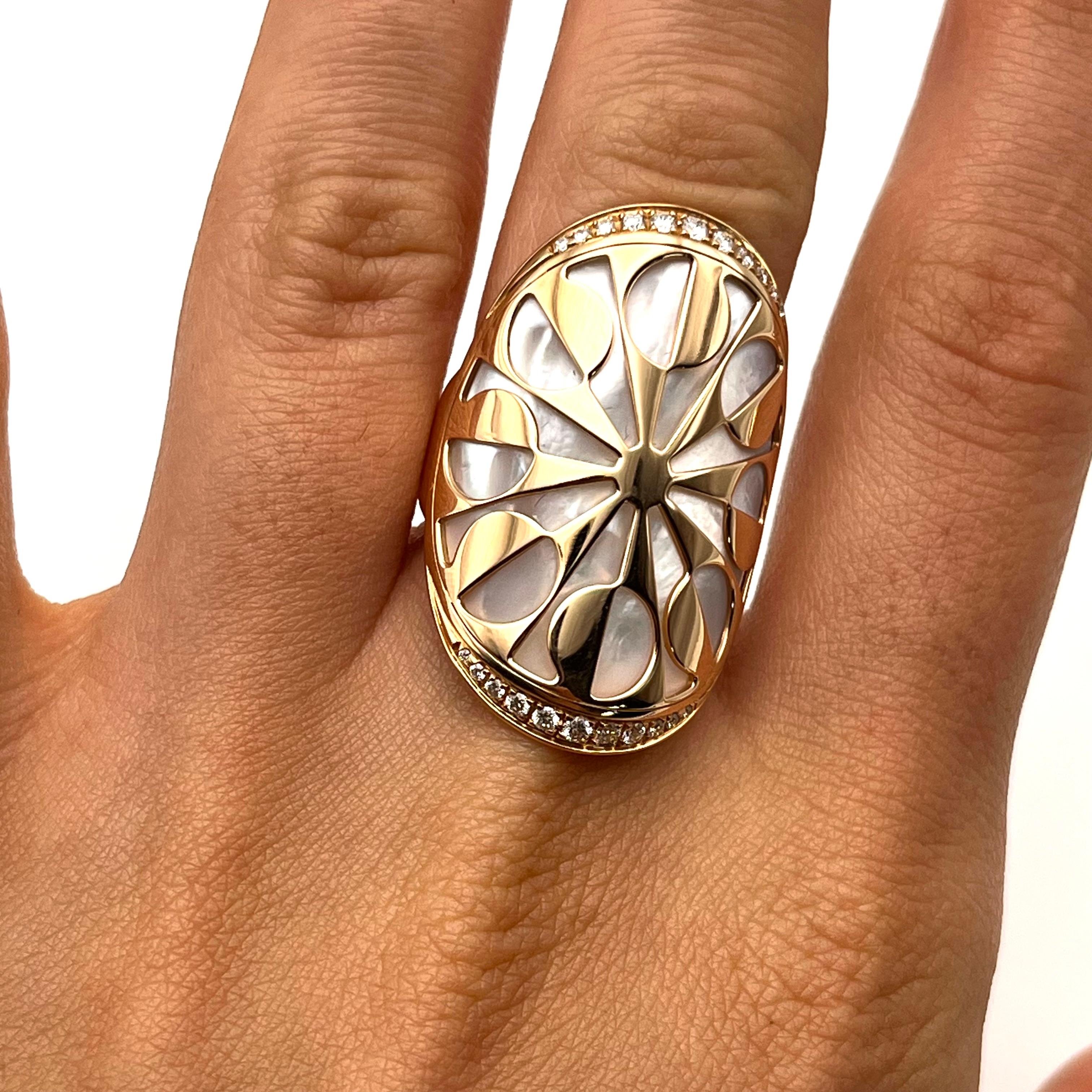 Bulgari Intarsio Perlmutt Ring 3