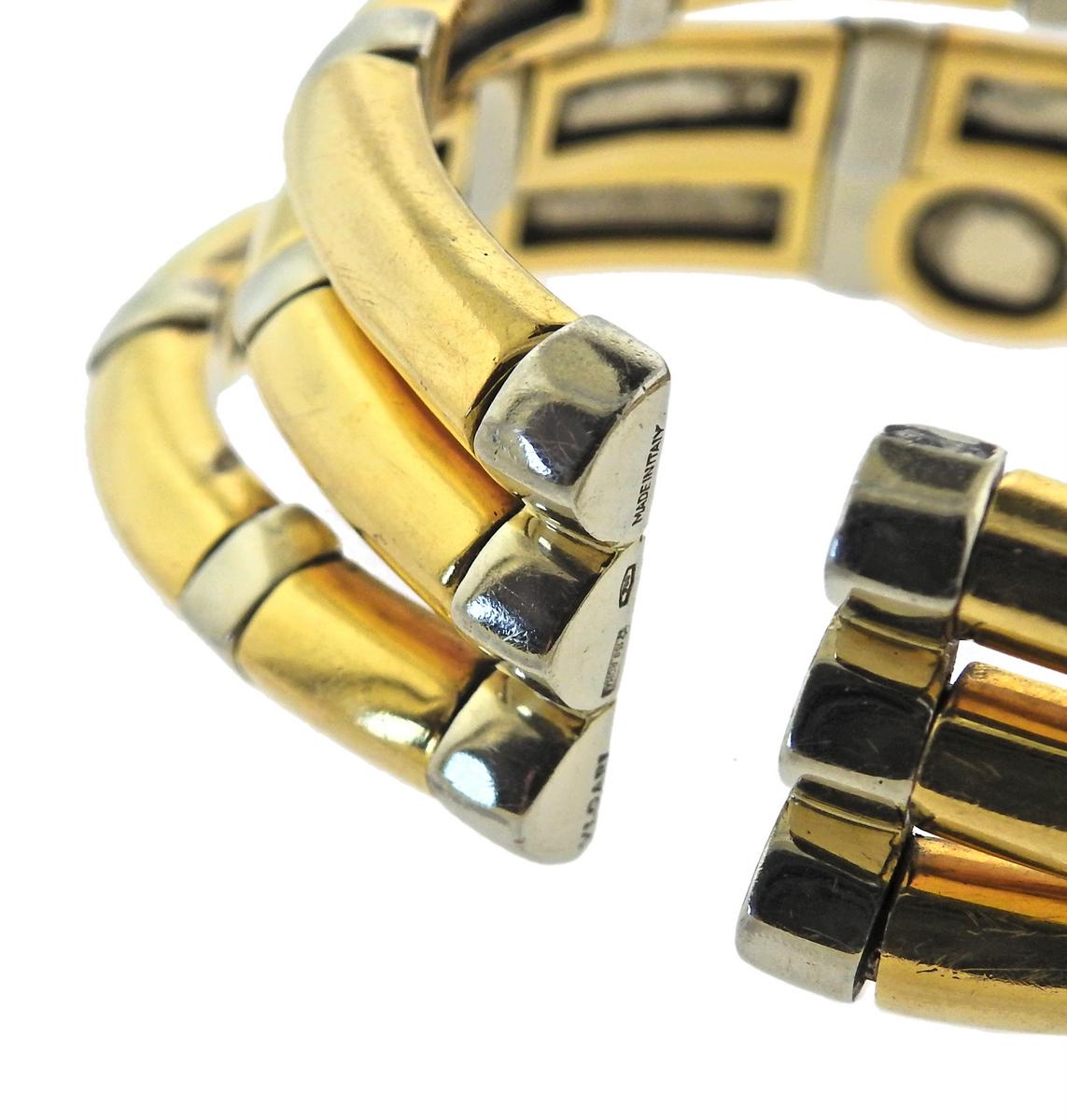 Women's or Men's Bulgari Iolite Tourmaline Gold Bracelet