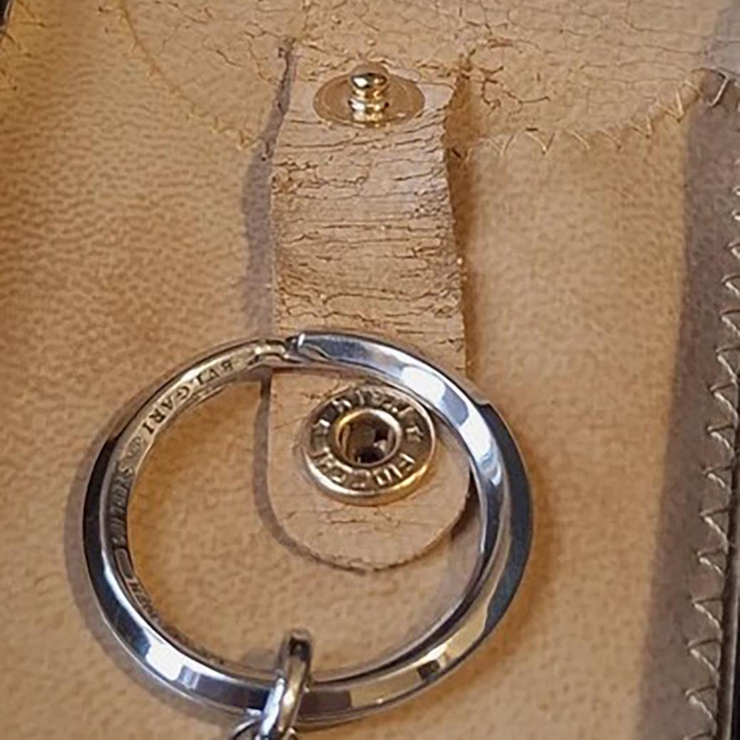 BULGARI key ring in solid 925‰ silver For Sale 7