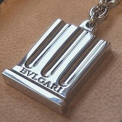 BULGARI key ring in solid 925‰ silver