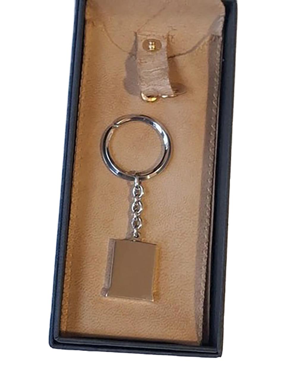 BULGARI key ring in solid 925‰ silver For Sale 3