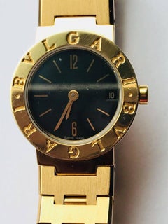 Bvlgari Ladies 18 kt Yellow Gold 23 MM Case 6.5 inch band Quartz Wristwatch