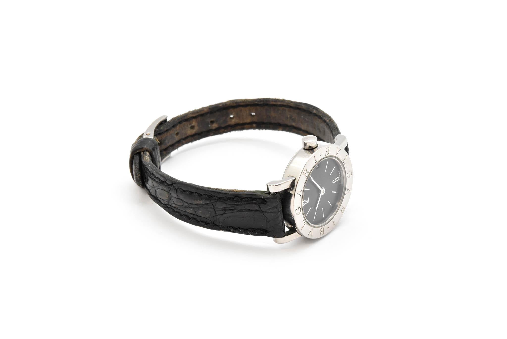 Bulgari Montre-bracelet à quartz en acier inoxydable pour femmes Réf. BB23SLD Excellent état - En vente à Scottsdale, AZ